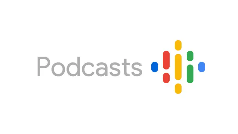 Google Podcasts Rectangle White